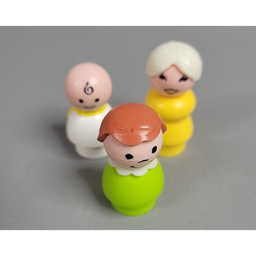 Vintage Fisher Price Little People Nursery Pieces School Wagon - Picture 7 of 7